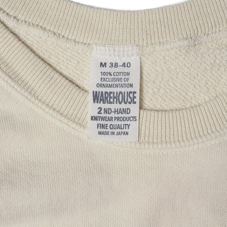 WAREHOUSE Lot.461 FADED THREE B's SWEAT No.3 “J.S.BACH”
