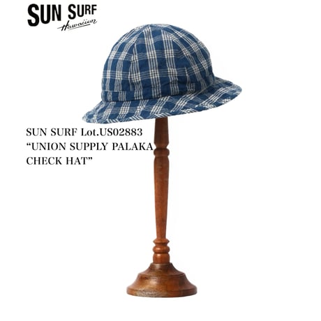 SUN SURF Lot.US02883 “UNION SUPPLY PALAKA CHECK HAT”
