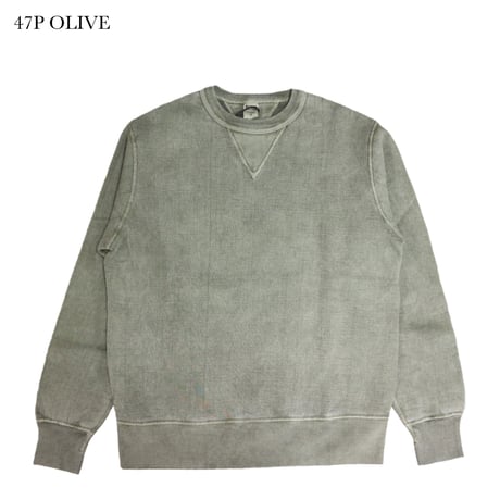 BARNS BR-3000PG “COZUN GUSSET CREW SWEAT PIGMENT DYEING”