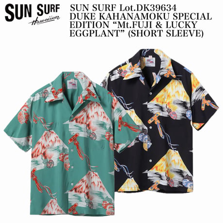 SUN SURF Lot.DK39634 DUKE KAHANAMOKU SPECIAL EDITION “Mt.FUJI & LUCKY EGGPLANT” (SHORT SLEEVE)