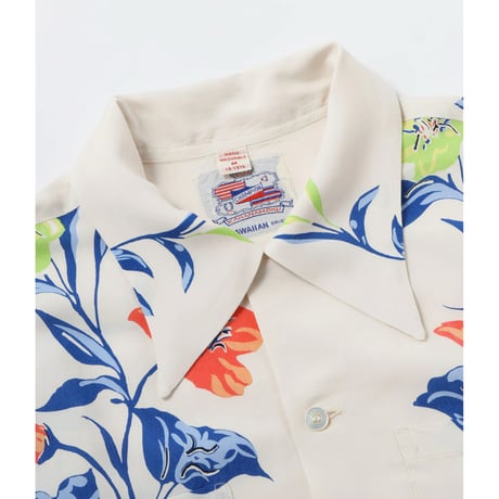 SUN SURF Lot.DK39638 DUKE KAHANAMOKU SPECIAL EDITION “ORCHID AND PINEAPPLE” (SHORT SLEEVE)
