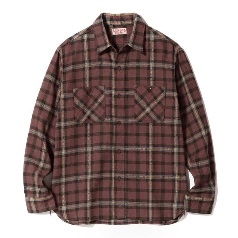 シャルページ SUGAR CANE SC29362 “TWILL CHECK WORK SHIRT” | c