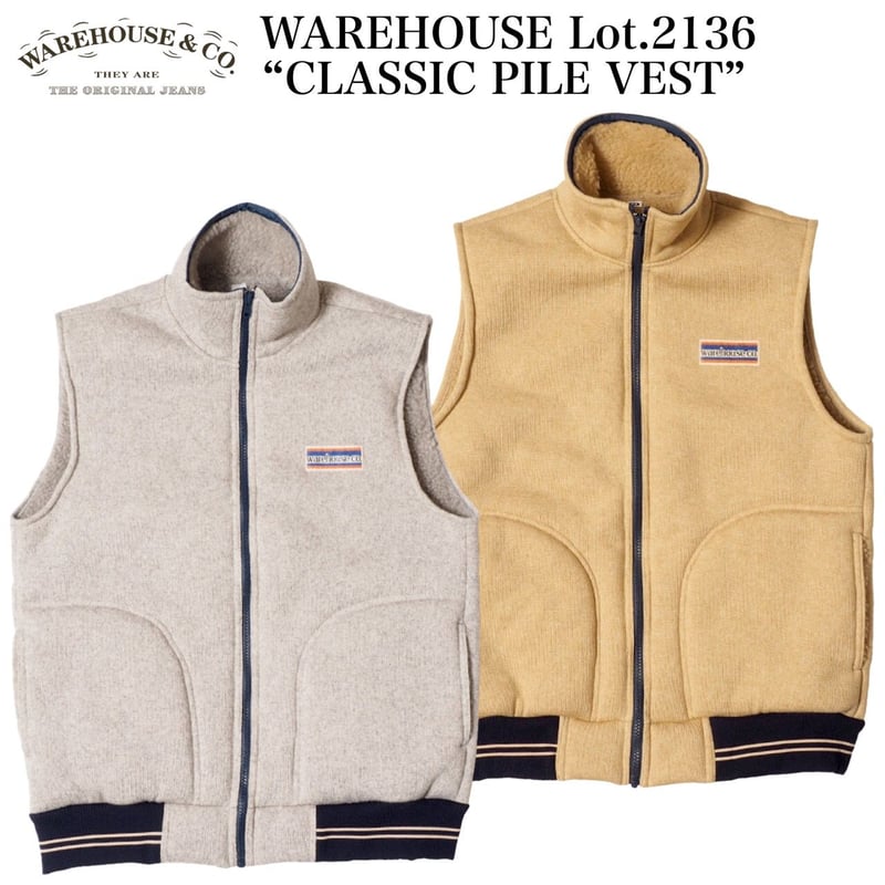 美品 WAREHOUSE ウエアハウス CLASSIC PILE VEST 美品 WAREHOUSE ウエアハウス CLASSIC PILE VEST