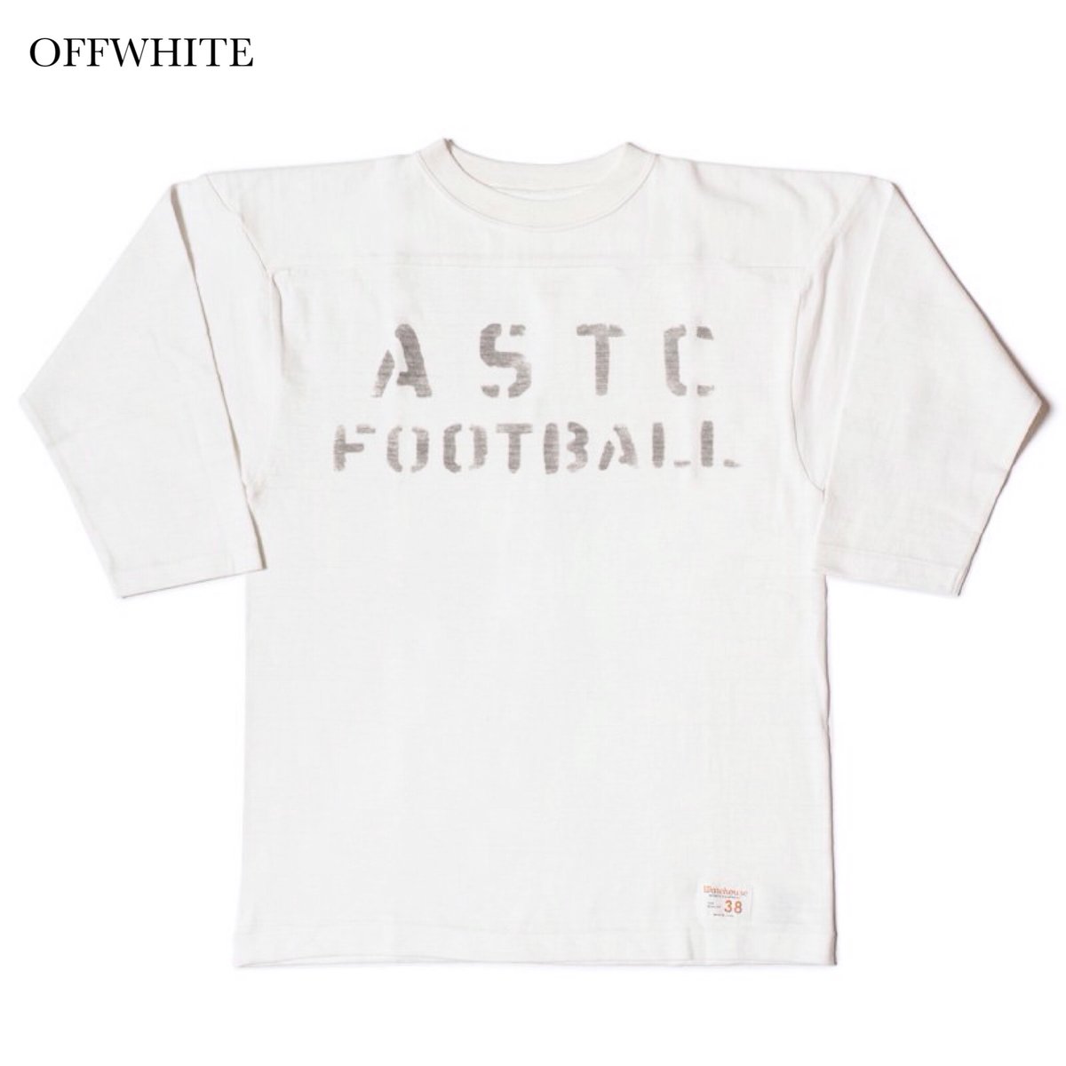 WAREHOUSE Lot.4063 7分袖フットボール T “ASTC” | cross over