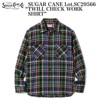 SUGAR CANE Lot.SC29566 “TWILL CHECK WORK SHIRT”