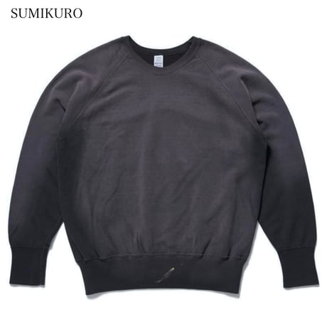 WAREHOUSE Lot.461 2ND-HAND RAGLAN CREWNECK SWEAT USED WASH(SUN BURNED)