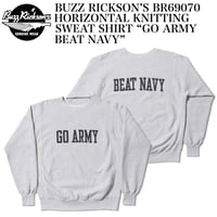 BUZZ RICKSON’S BR69070 HORIZONTAL KNITTING SWEAT SHIRT “GO ARMY BEAT NAVY”