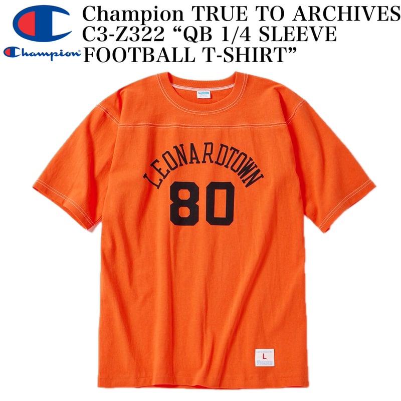 Champion TRUE TO ARCHIVES C3-Z322 “QB 1/4 SLEEV