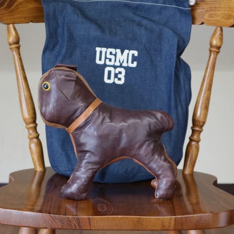 WAREHOUSE Lot.5243 GENUINE LEATHER MASCOT DOLL USMA "BULLDOG" BROWN