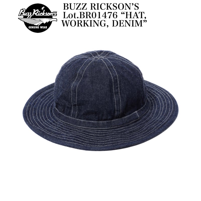 BUZZ RICKSON'S Lot.BR01476 “HAT, WORKING, DENIM