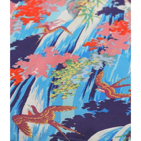SUN SURF Lot.SS39426 RAYON HAWAIIAN SHIRT “SWALLOW WILDLY FLUTTERING”