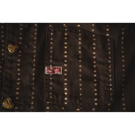TCB jeans “Cathartt Chore Coat Brown Paw Stripe”