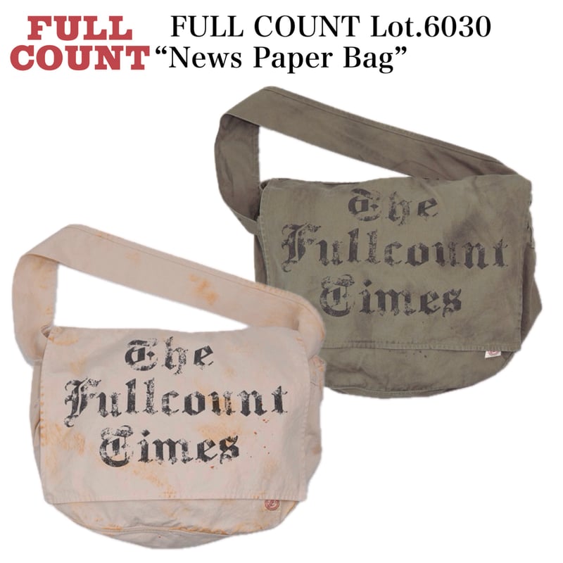 FULLCOUNT フルカウント　ニュースペーパーバック FULLCOUNT」News Paper Bag ”The Fullcount Times” フルカウント