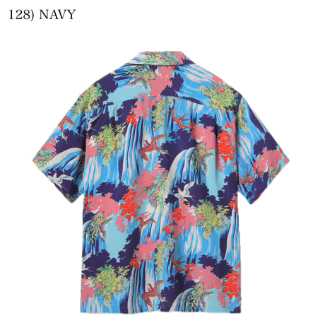 SUN SURF Lot.SS39426 RAYON HAWAIIAN SHIRT “SWALLOW WILDLY FLUTTERING”