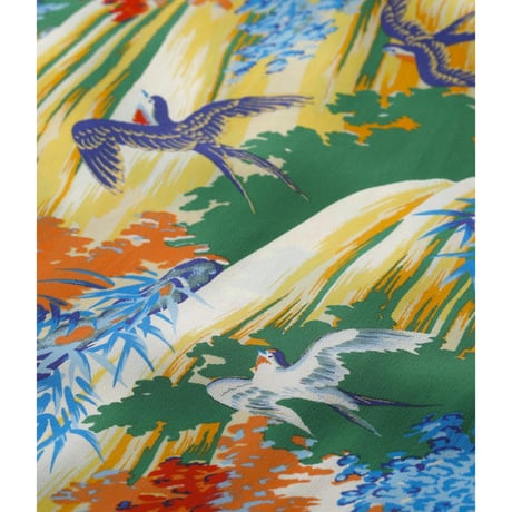SUN SURF Lot.SS39426 RAYON HAWAIIAN SHIRT “SWALLOW WILDLY FLUTTERING”