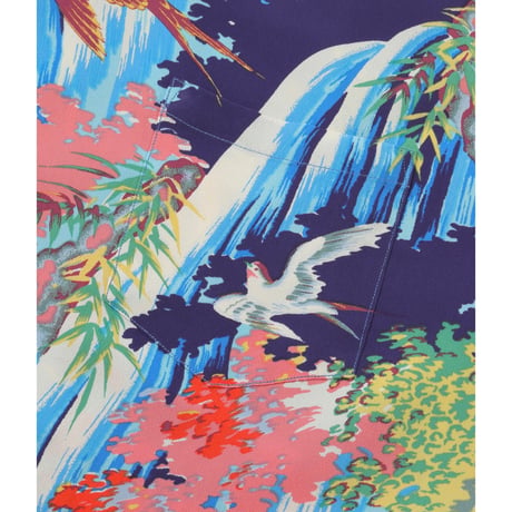 SUN SURF Lot.SS39426 RAYON HAWAIIAN SHIRT “SWALLOW WILDLY FLUTTERING”