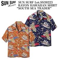 SUN SURF Lot.SS39223 RAYON HAWAIIAN SHIRT “SOUTH SEA TRADER”