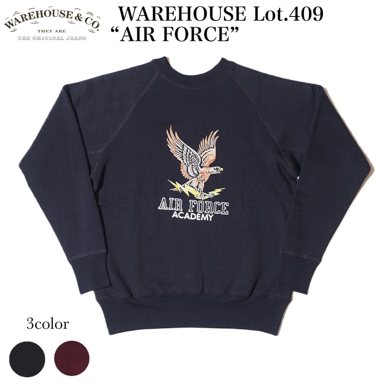 ウエアハウス フロッキー Lot.409 スミクロ 42 XL WAREHOUSE ウエアハウス Lot 409 SCHUYLER ラグランスウェット