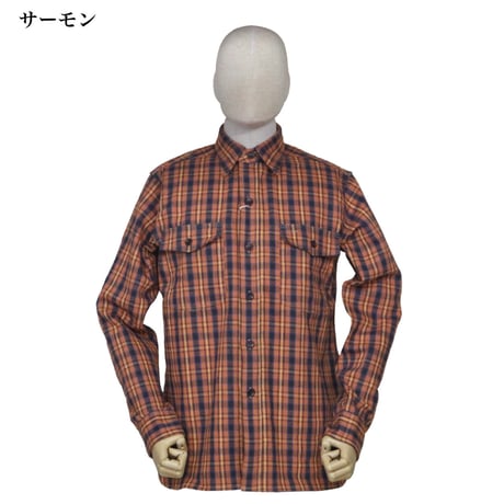 WAREHOUSE Lot.3022 “FLANNEL SHIRTS WITH CHINSTRAP NON WASH”