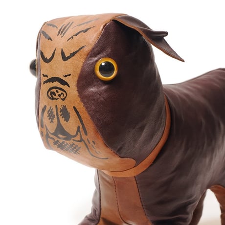 WAREHOUSE Lot.5243 GENUINE LEATHER MASCOT DOLL USMA "BULLDOG" BROWN