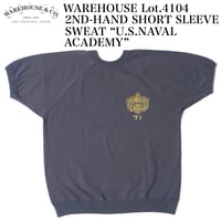WAREHOUSE Lot.4104 2ND-HAND SHORT SLEEVE SWEAT “U.S.NAVAL ACADEMY”