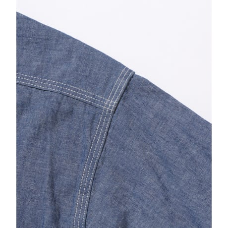 SUGAR CANE SC27850 “BLUE CHAMBRAY WORK SHIRT (LONG SLEEVE)”