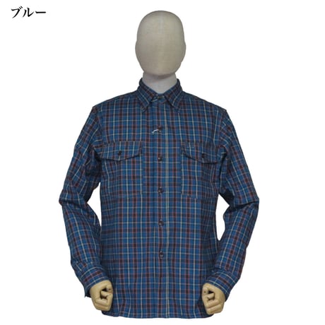 WAREHOUSE Lot.3022 “FLANNEL SHIRTS WITH CHINSTRAP NON WASH”