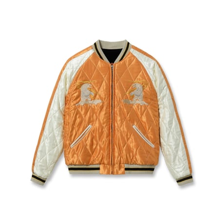 TAILOR TOYO Lot.TT15792-119 Late 1950s Style Velveteen Souvenir Jacket “POLAR BEAR” × “ALASKA MAP”