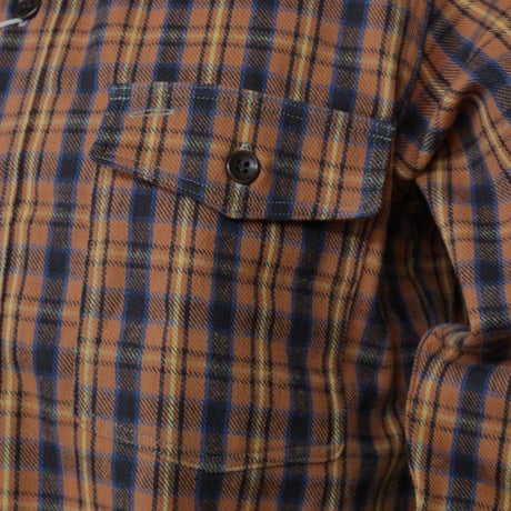 WAREHOUSE Lot.3022 “FLANNEL SHIRTS WITH CHINSTRAP NON WASH”