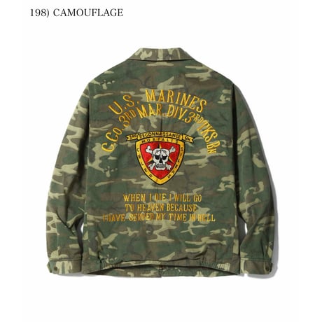 BUZZ RICKSON’S Lot.BR15889 “TOUR JACKET ERDL CAMO U.S. MARINE CORPS 3rd MAR. DIV. 3rd TKS. BN”