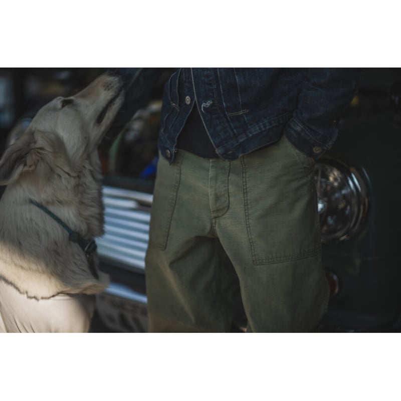 TCB jeans “50's BAKER PT OLIVE” | cross over