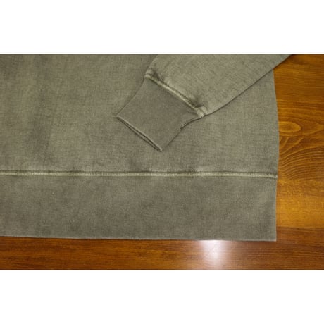 BARNS BR-3000PG “COZUN GUSSET CREW SWEAT PIGMENT DYEING”