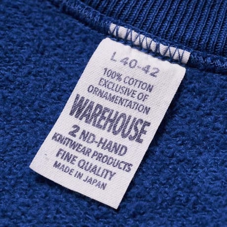WAREHOUSE Lot.461 2ND-HAND RAGLAN CREWNECK SWEAT USED WASH(SUN BURNED)