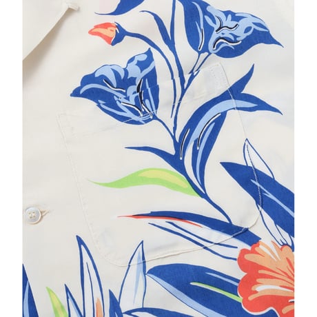 SUN SURF Lot.DK39638 DUKE KAHANAMOKU SPECIAL EDITION “ORCHID AND PINEAPPLE” (SHORT SLEEVE)