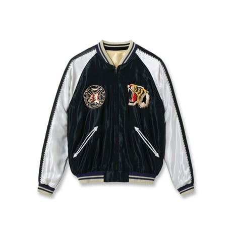 TAILOR TOYO Lot.TT15877-219 Early 1950s Style Acetate Souvenir Jacket “USS PRINCETON” × “MAIKO”