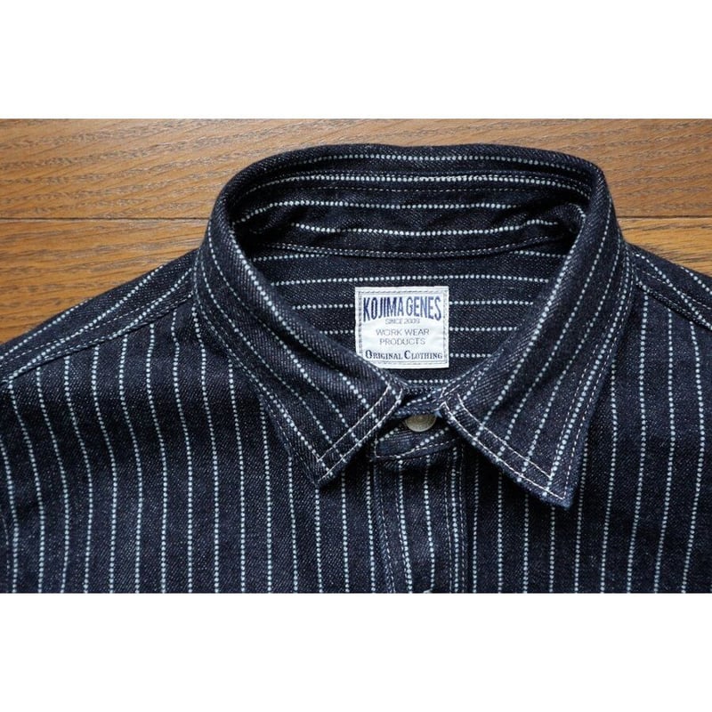 児島ジーンズ RNB297 “13oz WABASH WORK SHIRTS” | cross