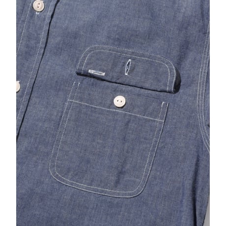 SUGAR CANE SC27850 “BLUE CHAMBRAY WORK SHIRT (LONG SLEEVE)”