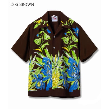 SUN SURF Lot.DK39638 DUKE KAHANAMOKU SPECIAL EDITION “ORCHID AND PINEAPPLE” (SHORT SLEEVE)