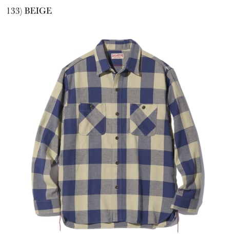 SUGAR CANE Lot.SC29147 “TWILL CHECK WORK SHIRT”