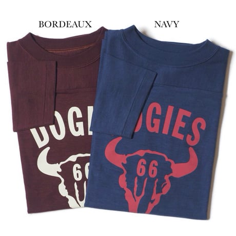 WAREHOUSE Lot.4063 7 分袖フットボール T “DOGIES”
