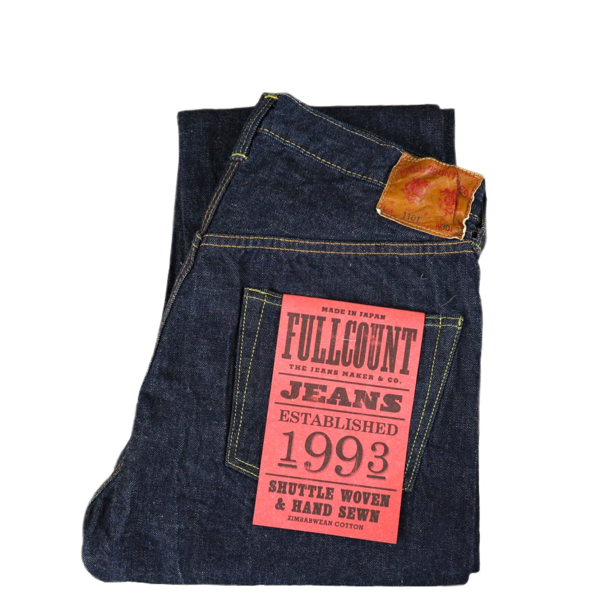FULL COUNT Lot.1101W Straight Denim (One Wash)
