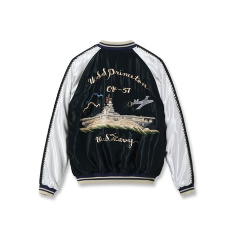TAILOR TOYO Lot.TT15877-219 Early 1950s Style Acetate Souvenir Jacket “USS PRINCETON” × “MAIKO”