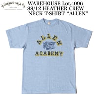 WAREHOUSE Lot.4096 88/12 HEATHER CREW NECK T-SHIRT “ALLEN”
