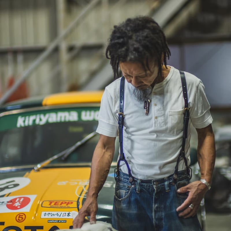 TCB jeans Leather Suspenders | cross over