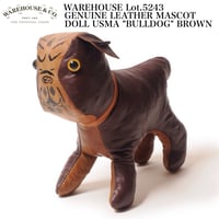 WAREHOUSE Lot.5243 GENUINE LEATHER MASCOT DOLL USMA "BULLDOG" BROWN