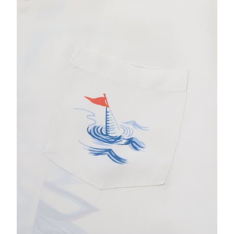 SUN SURF Lot.SS39630 RAYON HAWAIIAN SHIRT “WATER SKIING”