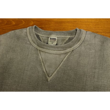 BARNS BR-3000PG “COZUN GUSSET CREW SWEAT PIGMENT DYEING”