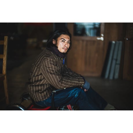 TCB jeans “Cathartt Chore Coat Brown Paw Stripe”
