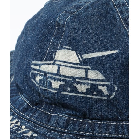 BUZZRICKSON’S Lot.BR02850 HAT, WORKING, DENIM VINTAGE WASHED STENCIL