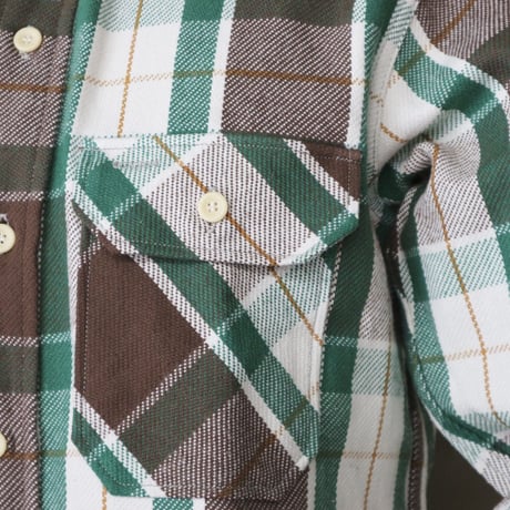 WAREHOUSE Lot.3104 C柄 Flannel Shirt NON WASH